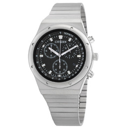 Men's Citizen Chronograph Quartz Black Dial Watch AT2540-57E
