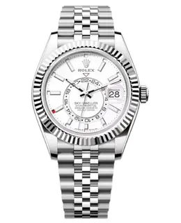 Rolex Sky-Dweller White Rolesor White Dial Jubilee Men's Watch M336934-0004