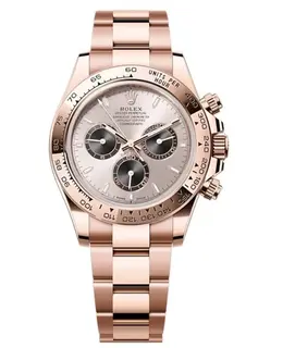 Brand New Authentic Rolex Cosmograph Daytona, Rose Gold Sundust Dial and Black Elements, Model M126505-0003