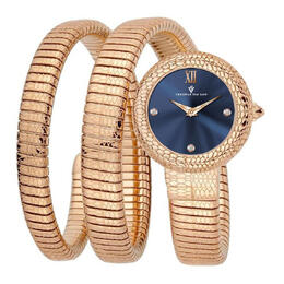 Christian Van Sant Naga Quartz Blue Dial Ladies Watch cv0892