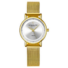 Stuhrling Original M16762 - Symphony Quartz Diamond Silver Dial Ladies Watch