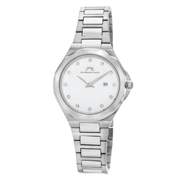 Porsamo Bleu Victoria Ladies Watch - White Dial Silver Tone