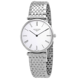 Longines La Grande Quartz White Dial Mens Watch L4.866.4.11.6