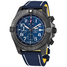 Breitling Super Avenger Night Mission Chronograph Automatic Blue Dial Mens Watch V13375101C1X2