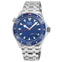 Gevril Hudson Yards Automatic Blue Dial Mens Watch 48831B