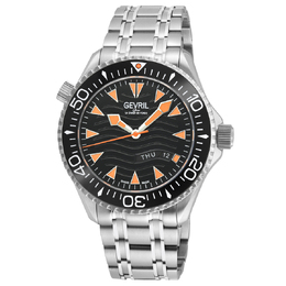 Gevril Hudson Yards Automatic Black Dial Mens Watch 48833B