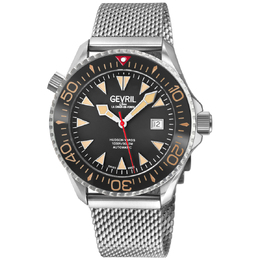 Gevril Hudson Yards Automatic Black Dial Mens Watch - Article Number 48840B