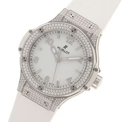 Hublot Big Bang Quartz Steel 38mm Dial White Quartz Ladies Watch 361.se.2010.rw.1704