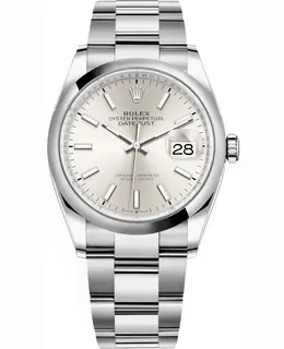 Rolex Datejust 36 Stainless Steel Silver Dial Women's Watch - Model M126200-0002