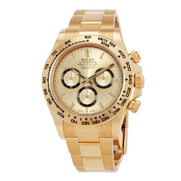 Rolex Cosmograph Daytona Mens Automatic Chronometer Gold Dial Watch 126508-0005