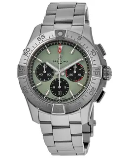 Breitling Avenger B01 Chronograph 44 Green Dial Steel Men's Watch, Model AB0147101L1A1