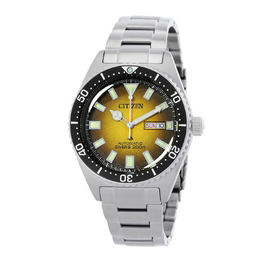 Citizen Promaster Marine Automatic Yellow Dial Mens Watch NY0120-52X