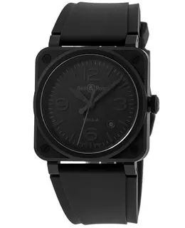 Bell & Ross BR 03 Automatic Black Dial Rubber Strap Men's Watch br03a-ph-ce/srb
