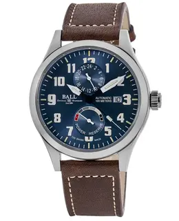 Limited Edition GMT Blue Dial Men's Watch Ball Engineer Master II Voyager Model gm2128c-lj-be