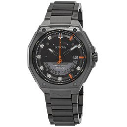 Bulova Marc Anthony Quartz Diamond Black Dial Mens Watch 98d183