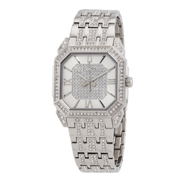 Bulova Octava Quartz Crystal Silver Dial Mens Watch 96a285