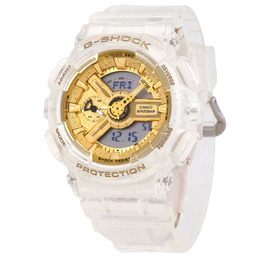 Casio G-SHOCK Analog-Digital Ladies Watch with Mineral Crystal Display - Gold Dial, Model: GMA-S110SG-7A