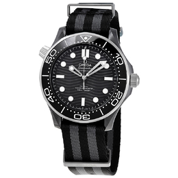Pre-owned Omega Seamaster Black Dial Mens Watch, Calibre 8806 Automatic Chronometer