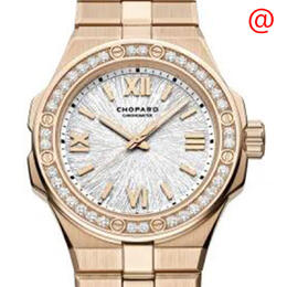Chopard Alpine Eagle Automatic Chronometer Diamond Grey Dial Ladies Watch 295384 5001