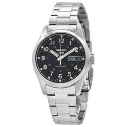 Seiko 5 Sports Mens GMT Automatic Watch SRPJ81K1 Black Dial