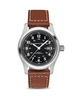 Часы Hamilton 42 мм, хаки 1372607 | black/brown