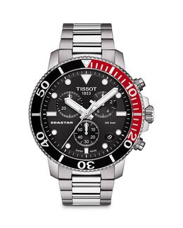 Хронограф Tissot Seastar 1000, 45,5 мм 4024321 | black