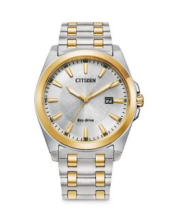 Мужские двухцветные часы Citizen Corso из нержавеющей стали, 41 мм, серебряный 4129358 | silver/two-tone