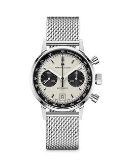 Классический хронограф Hamilton Intra-Matic, 40 мм 4137950 | white/silver
