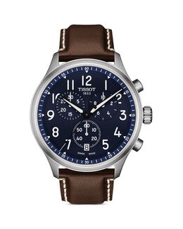 Винтажный хронограф XL, 45 мм Tissot 4138321 | blue/brown