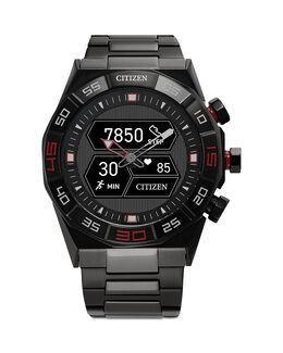 Гибридные умные часы Citizen, 44 мм, черный 4690388 | black