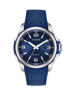 Повседневные выходные часы Citizen Eco-Drive Sport, 45 мм, синий 4416422 | blue