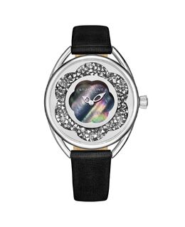 Женские часы с черным кожаным ремешком 38 мм Stuhrling, черный 10540781 | black