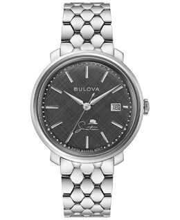 Мужские часы Фрэнк Синатра с браслетом из нержавеющей стали, 40 мм Bulova 11347508 | silver-tone