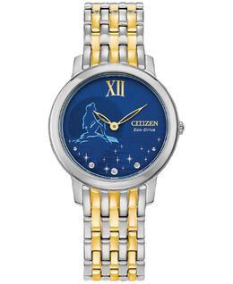 Часы Eco-Drive Ariel с двухцветным браслетом из нержавеющей стали, 30 мм Citizen 12476804 | two-tone