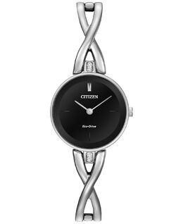 Женские часы Eco-Drive с браслетом из нержавеющей стали, 23 мм EX1420-50E Citizen 2641318 | no color