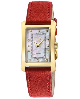 Женские часы Luino Swiss Quartz Red Leather 29mm Gevril, красный 16393081 | red