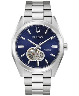Мужские автоматические часы Surveyor с браслетом из нержавеющей стали, 42 мм Bulova 15734219 | silver-tone