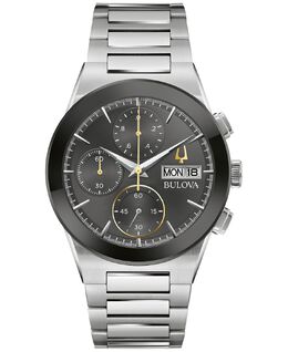 Мужские часы-хронограф Modern Millennia с браслетом из нержавеющей стали, 41 мм Bulova 14607235 | silver-tone