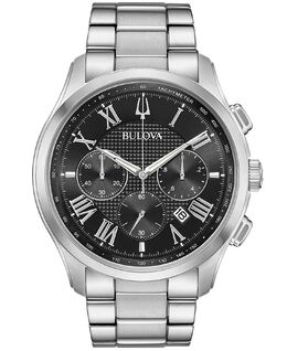 Мужские часы-хронограф Wilton с браслетом из нержавеющей стали 46,5 мм Bulova 6702052 | no color