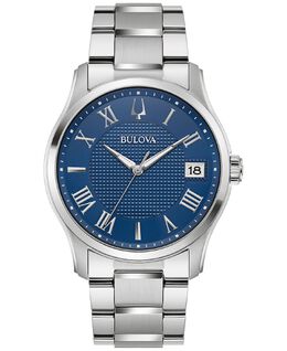 Мужские классические часы Wilton с браслетом из нержавеющей стали 41 мм Bulova 14492624 | silver-tone