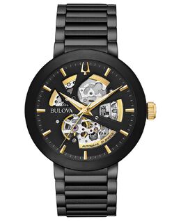 Мужские часы Futuro с черным браслетом из нержавеющей стали, 42 мм Bulova 5407017 | no color