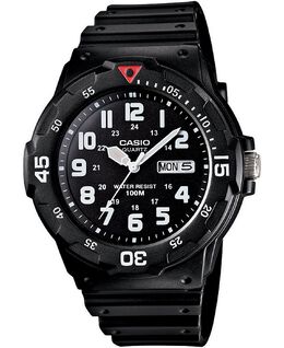 Мужские часы с черным полимерным ремешком, 43 мм Casio 10389870 | black