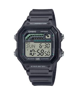Мужские цифровые часы из серой смолы, 42,1 мм, WS1600H-8AV Casio 16453561 | gray