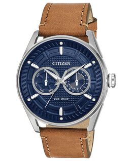 Мужские часы Drive from Citizen Eco-Drive 42 мм с коричневым кожаным ремешком 4873358 | brown