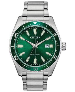 Мужские часы Eco-Drive Brycen с браслетом из нержавеющей стали, 43 мм Citizen 7812252 | silver