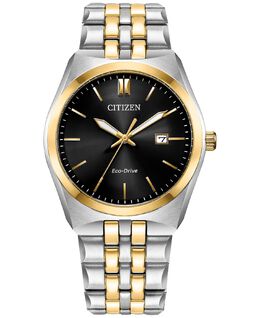 Eco-Drive Мужские двухцветные часы Corso с браслетом из нержавеющей стали, 40 мм Citizen 13777852 | two-tone