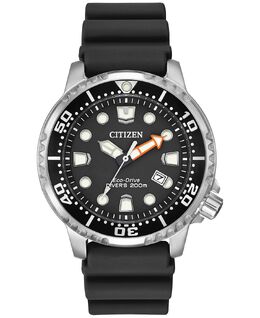 Мужские часы Eco-Drive Promaster Dive с черным каучуковым ремешком, 44 мм Citizen 16332306 | black