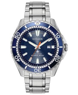 Мужские часы Eco-Drive Promaster Diver с браслетом из нержавеющей стали, 44 мм Citizen 4873355 | silver