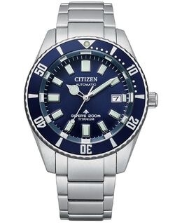 Мужские автоматические часы Promaster Dive с браслетом из нержавеющей стали, 41 мм Citizen 14646583 | blue