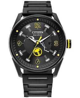 Мужские часы Citizen Eco-Drive Marvel Thor с черным браслетом из нержавеющей стали с ионным покрытием, 42 мм 14330079 | black